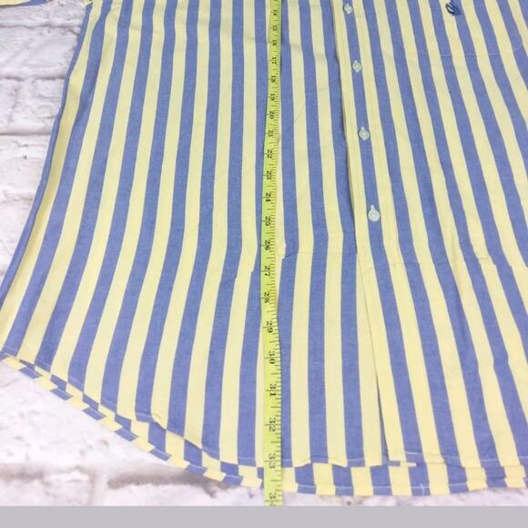 COPY - Nautica men's button front blue yellow shi… - Picture 3 of 7